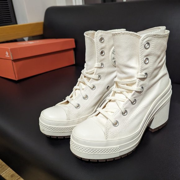 Converse Chuck 70 De Luxe Heel Leather Size 6.5 (fits Size 7) (Size 6 also aval) - Picture 10 of 13